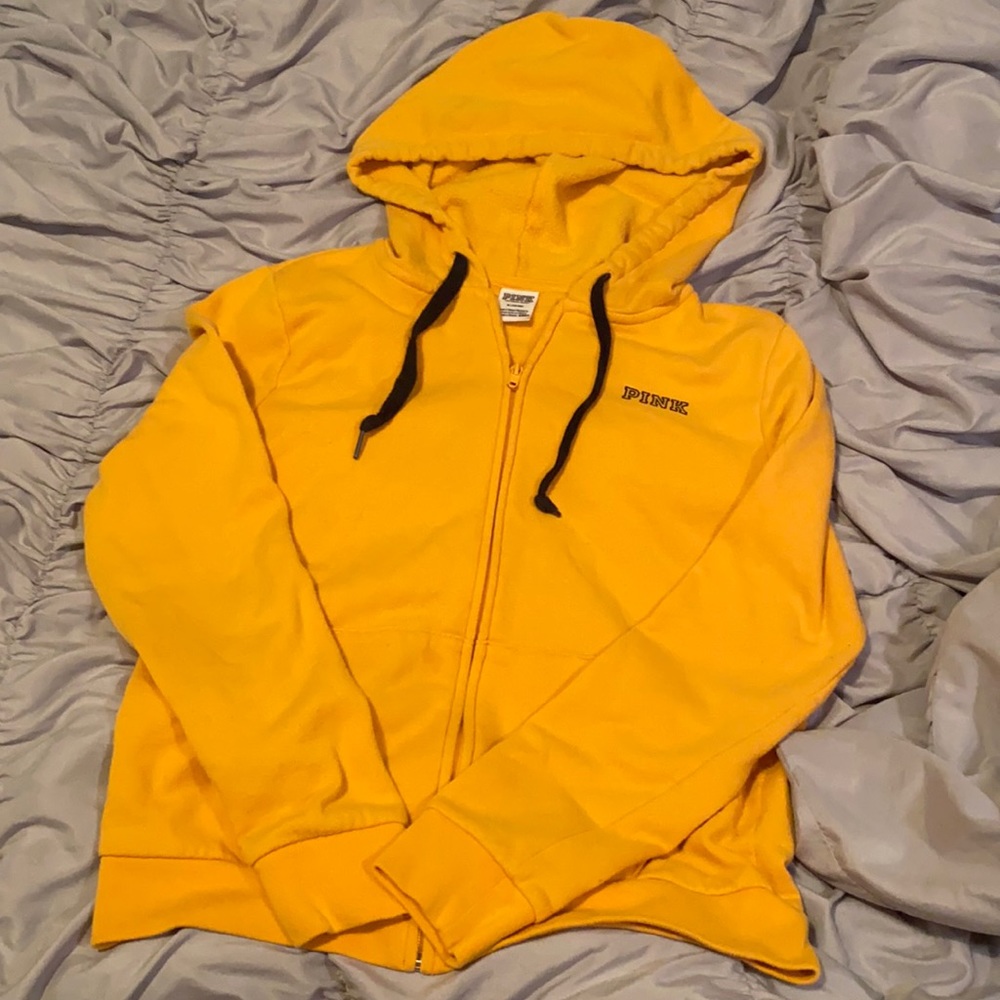 Pink zip up hoodie